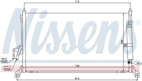 Конденсер кондиционера NISSENS 94930