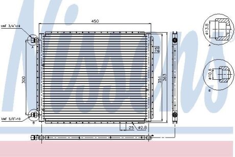 Радіатор кондиціонера NISSENS 94958