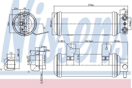 Осушувач кондиціонера NISSENS 95057