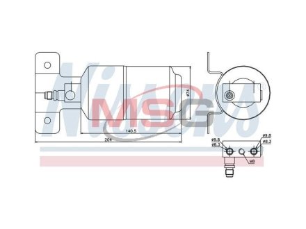 Осушитель кондиционера NISSENS 95169