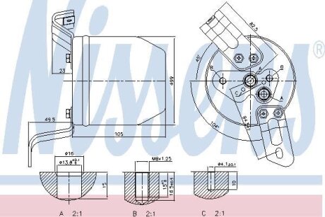 Осушувач кондиціонера NISSENS 95196