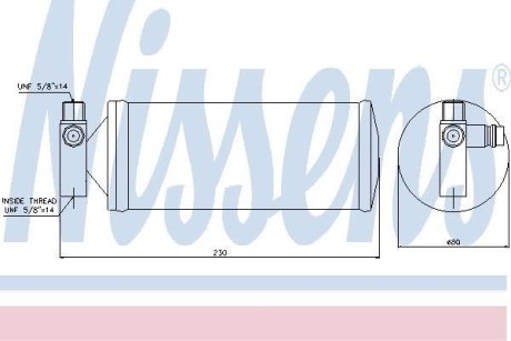 Осушитель радиатора кондиционера NISSENS 95257