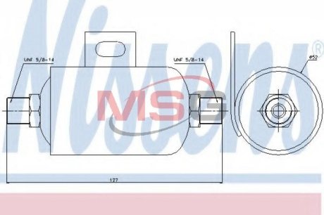 Осушитель радиатора кондиционера NISSENS 95343