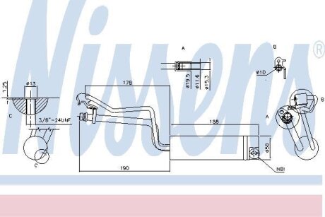 Осушувач кондиціонера NISSENS 95448