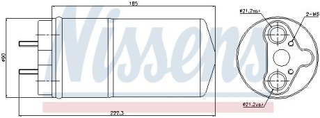 Осушитель радиатора кондиционера NISSENS 95462