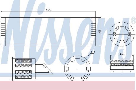 Осушувач кондиціонера NISSENS 95515
