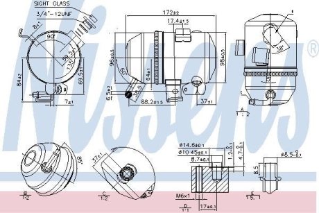 Осушитель радиатора кондиционера NISSENS 95520