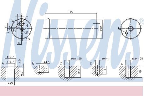 Осушувач кондиціонера NISSENS 95524