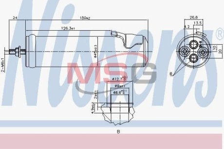 Осушитель кондиционера NISSENS 95565