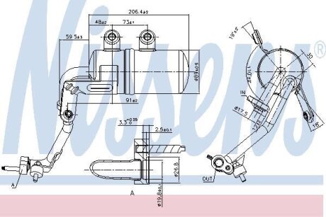 Осушувач кондиціонера NISSENS 95570