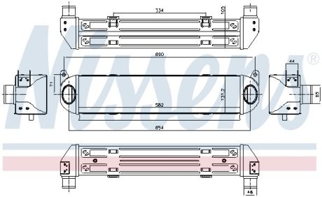 Радиатор наддува NISSENS 96243