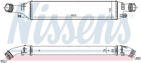 Радиатор интеркулера NISSENS 96298