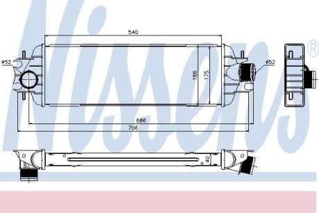 Радиатор наддува NISSENS 96775