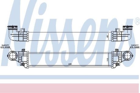 Радиатор наддува NISSENS 96785