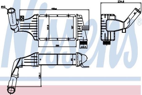 Радиатор интеркулера NISSENS 96788