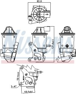 Клапан рециркуляции ВГ (EGR) First Fit NISSENS 98152