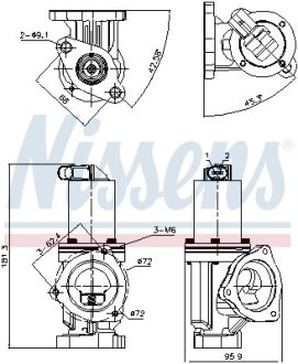 Клапан рециркуляции ВГ (EGR) First Fit NISSENS 98167