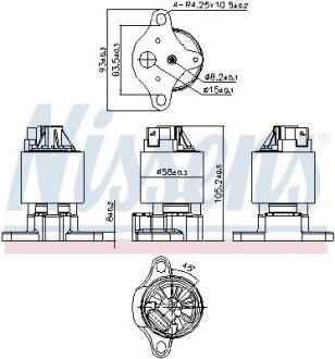 Клапан EGR NISSENS 98187