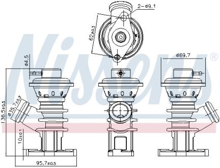 Клапан рециркуляции ВГ (EGR) First Fit NISSENS 98191