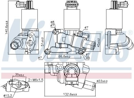 Клапан EGR NISSENS 98195