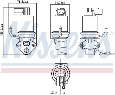 Клапан рециркуляции ВГ (EGR) First Fit NISSENS 98201