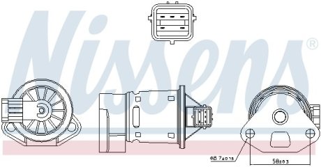 Клапан рециркуляции ВГ (EGR) First Fit NISSENS 98246