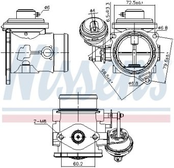 Клапан рециркуляции ВГ (EGR) First Fit NISSENS 98301