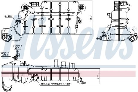 Расширительный бачок NISSENS 996046