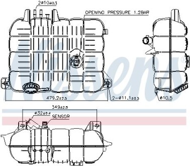 Расширительный бачок NISSENS 996069