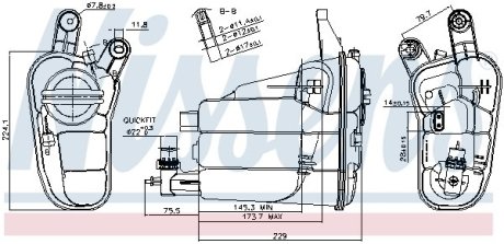 Расширительный бачок NISSENS 996128