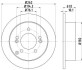 Диск гальмівний задній Hyundai Tucson 2.0 (04-10)/ Kia Sportage, Magentis 2.0, 2.7 (09-) NISSHINBO ND6002K (фото 1)