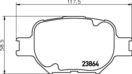 Колодки гальмівні дискові передні Toyota Corolla 1.6, 1.8 (14-) NISSHINBO NP1021