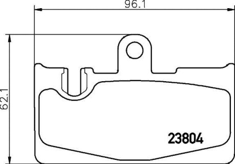 Колодки гальмові дискові задні Lexus 430 (00-06) NISSHINBO NP1102