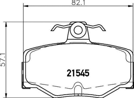 Колодки гальмові дискові задні Nissan Almera 1.5, 2.2 (03-) NISSHINBO NP2050