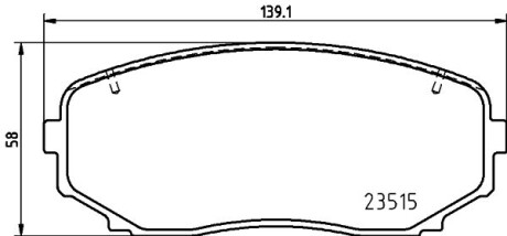 Колодки гальмівні дискові передні Mitsubishi Eclipse Cross (17-) NISSHINBO NP3051