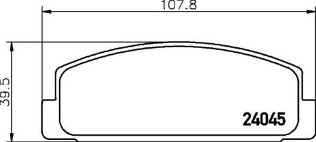 Колодки гальмові дискові задні Mazda 626 1.8, 2.0 (97-02) NISSHINBO NP5011