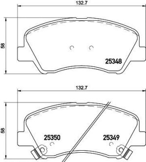 Колодки тормозные дисковые передние Hyundai Accent, i20/Kia rio 1.2, 1.4, 1.6 (11-) NISSHINBO NP6041