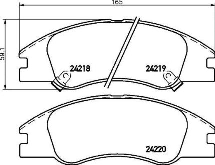 Тормозные колодки KIA Cerato "F "04>> NISSHINBO NP6051