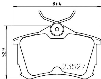 Колодки гальмові дискові задні Honda Accord VII 2.0, 2.4 (03-08) NISSHINBO NP8029