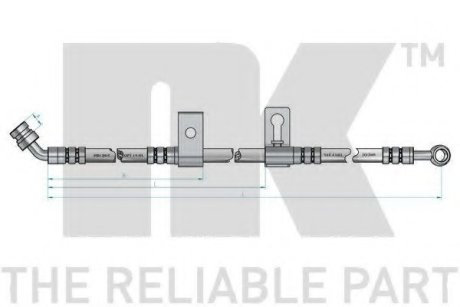 Шланг тормозной NK 853511