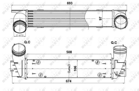 Інтеркулер NRF 30385