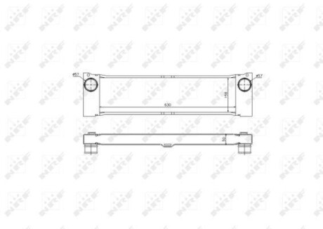 Радіатор інтеркулера NRF 30901