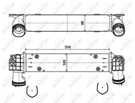 Радіатор інтеркулера NRF 30907A