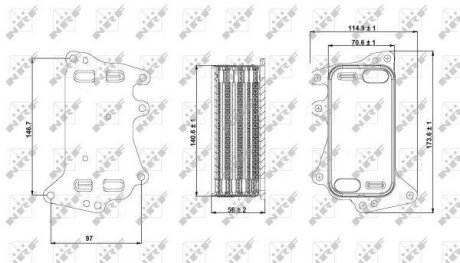 Охолоджувач мастила NRF 31283