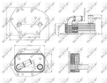 Радіатор масляний NRF 31313