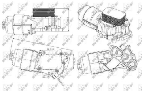 Радіатор масляний NRF 31328