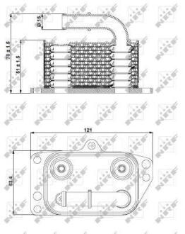 Радіатор масляний NRF 31332