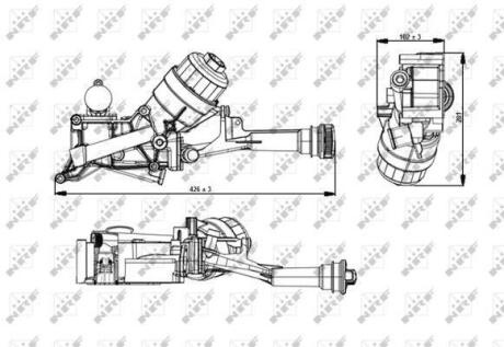 Корпус фільтра оливи NRF 31349