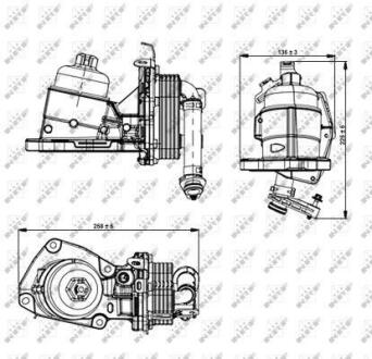 Радіатор масляний NRF 31354
