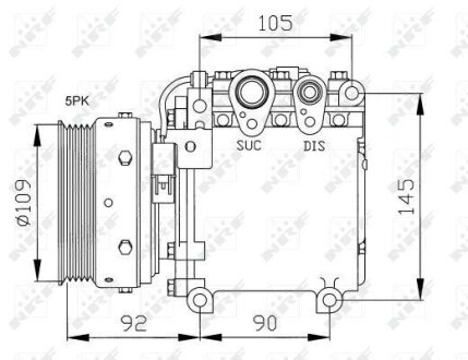 Компресор кондиціонера NRF 32049
